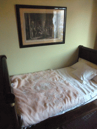 Small bedroom at the apartment floor of the La Pedrera building