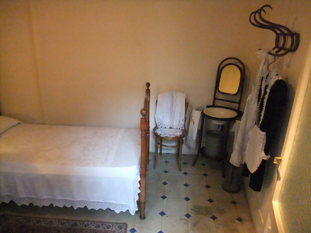Maid`s room at the apartment floor of the La Pedrera building