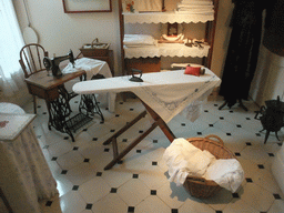 Laundry room at the apartment floor of the La Pedrera building