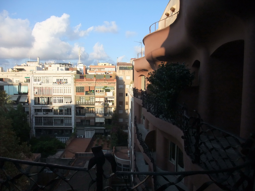 View from the apartment floor of the La Pedrera building on the region to the north