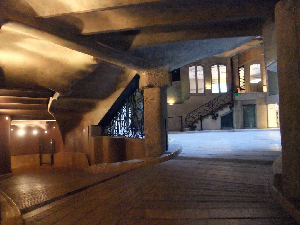 Ground floor of the La Pedrera building