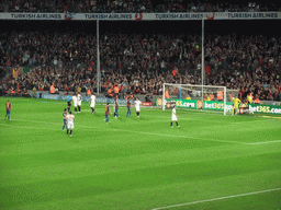 FC Barcelona getting a penalty kick during the football match FC Barcelona - Sevilla FC in the Camp Nou stadium