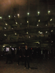 Tim in front of the Camp Nou stadium just after the football match FC Barcelona - Sevilla FC in the Camp Nou stadium