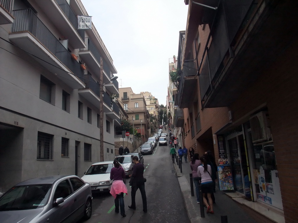 The Baixada de la Glòria street leading to Park Güell