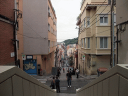 View from the escalators at the Baixada de la Glòria street on the region to the west