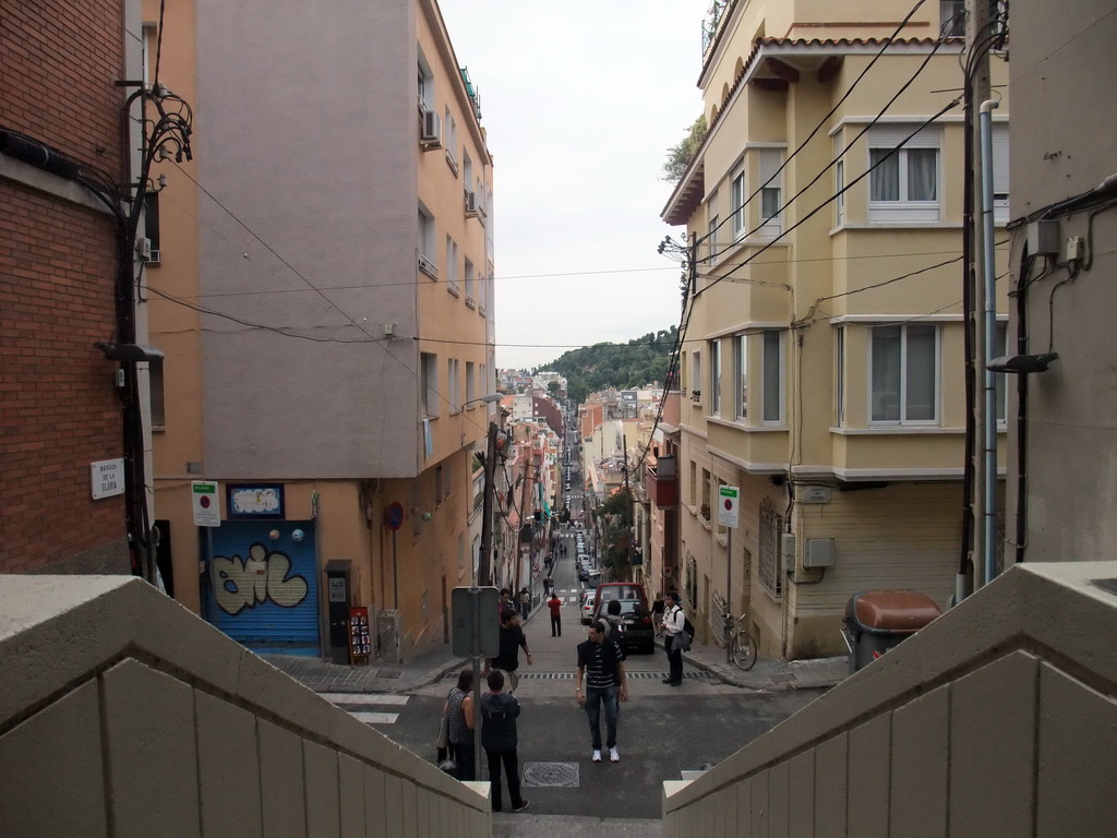 View from the escalators at the Baixada de la Glòria street on the region to the west