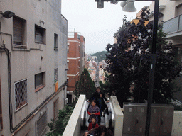 View from the escalators at the Baixada de la Glòria street on the region to the west