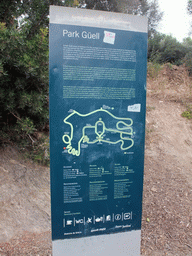 Explanation and map of Park Güell