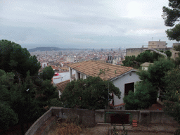 View from Park Güell on the city center