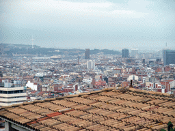 View from Park Güell on the city center and the Montjuïc Communications Tower