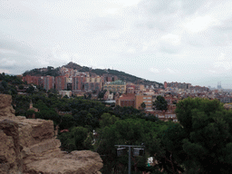 View from Park Güell on the region to the east