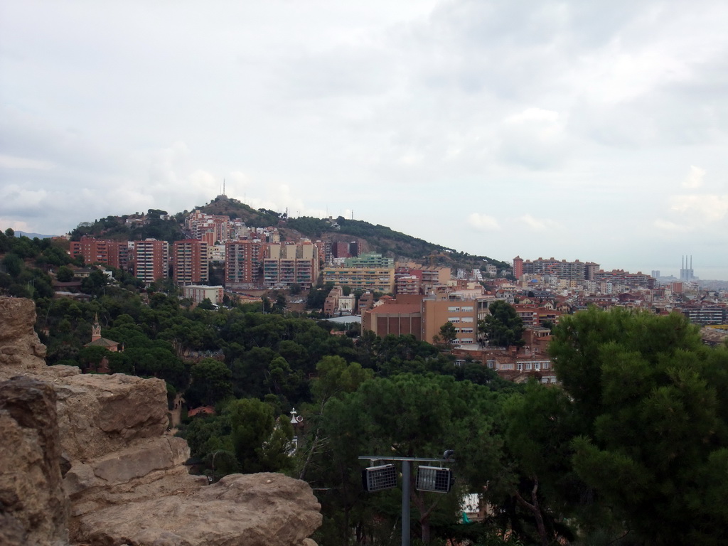 View from Park Güell on the region to the east