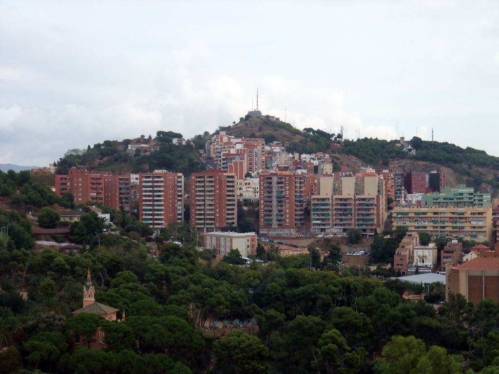 View from Park Güell on the region to the east