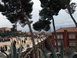 The southeast side of the Square of Nature at Park Güell