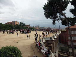 The southeast side of the Square of Nature at Park Güell