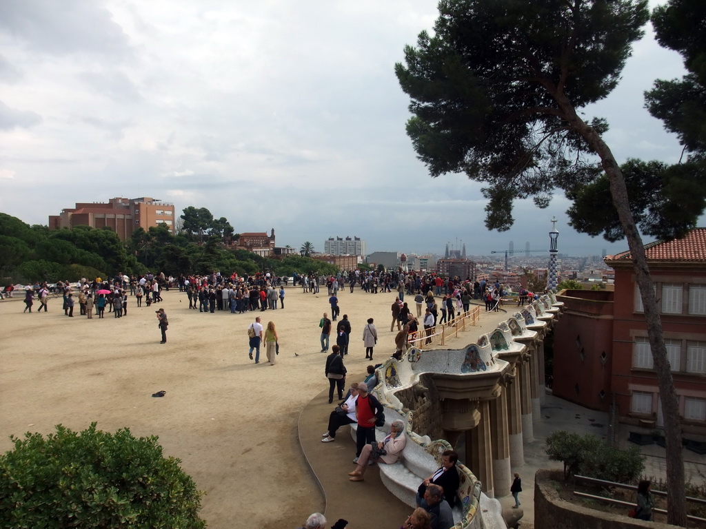 The southeast side of the Square of Nature at Park Güell