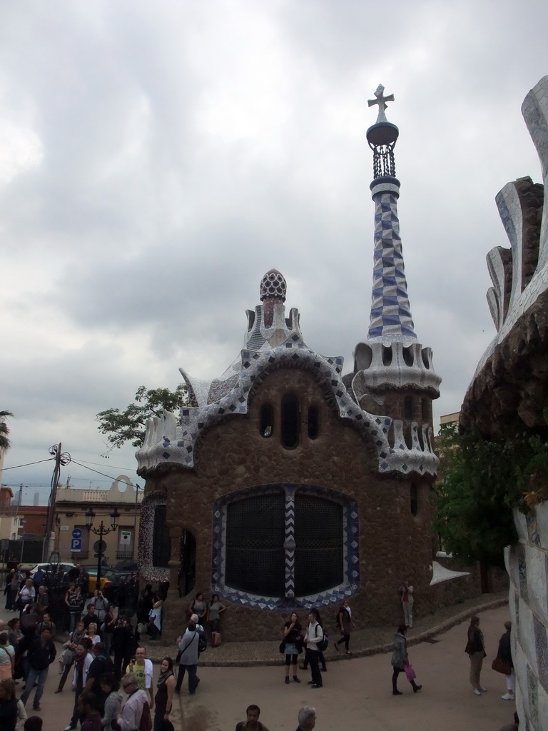 The west entrance building of Park Güell