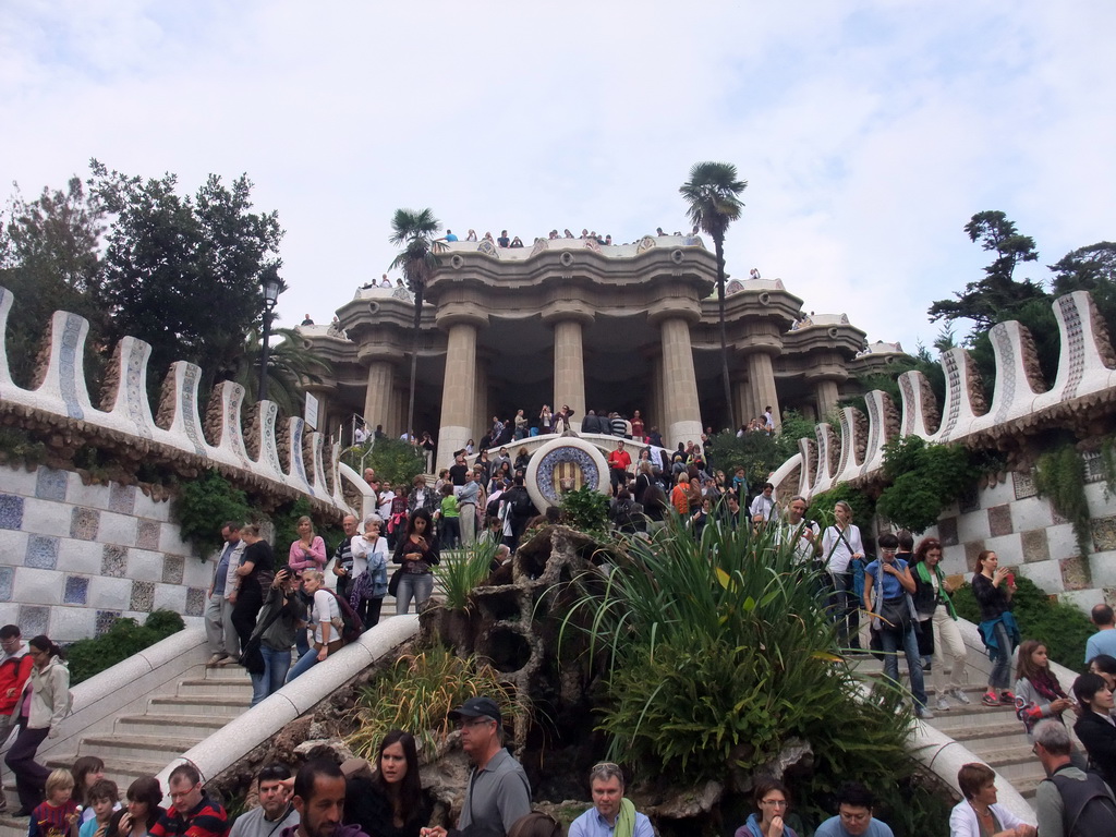 The entrance staircase and Hipostila room at Park Güell