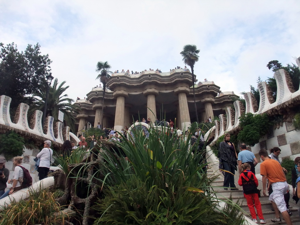 The entrance staircase and Hipostila room at Park Güell