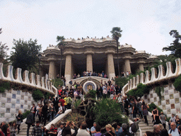 The entrance staircase and Hipostila room at Park Güell