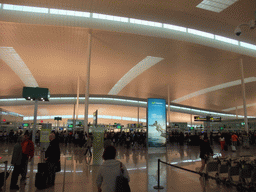 Departure hall at Barcelona El Prat Airport