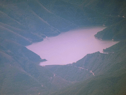 The Susqueda Reservoir, viewed from the airplane from Amsterdam