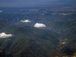 The Ter river and the Sau Reservoir, viewed from the airplane from Amsterdam