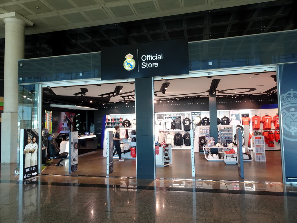 Real Madrid C.F. store at Barcelona-El Prat Airport