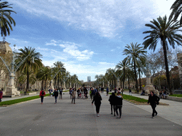 The Passeig de Lluís Companys promenade