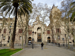 Front of the High Court of Justice of Catalonia at the Passeig de Lluís Companys promenade