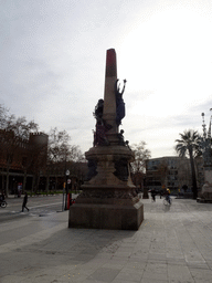 The Monument to Rius i Taulet at the Passeig de Lluís Companys promenade