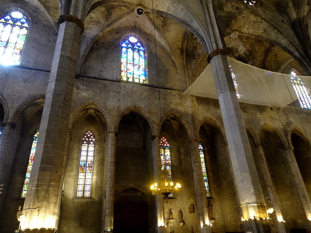 Nave of the Basilica de Santa Maria del Mar church