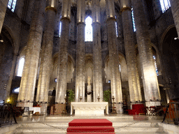 Apse and altar of the Basilica de Santa Maria del Mar church