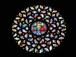 Rose window at the Basilica de Santa Maria del Mar church