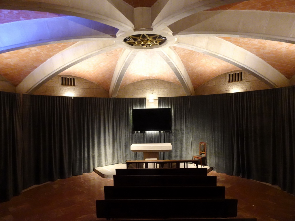 Interior of the crypt of the Basilica de Santa Maria del Mar church