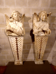 Pilasters of the platform of the old major altarpiece, at the upper floor of the Basilica de Santa Maria del Mar church