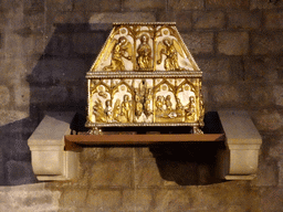 Chest at a side chapel at the west side of the Basilica de Santa Maria del Mar church