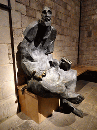 Statue at the west side of the Basilica de Santa Maria del Mar church