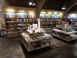 Interior of the souvenir shop of the Picasso Museum