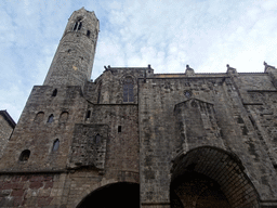 The Roman Wall and the Chapel of Santa Àgata, viewed from the Plaça de Ramon Berenguer el Gran square