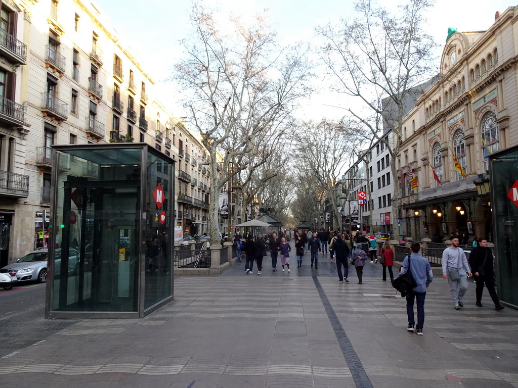 The La Rambla street