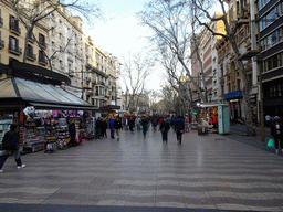 The La Rambla street