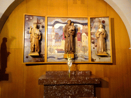 Statues and altar at the Betlem Church