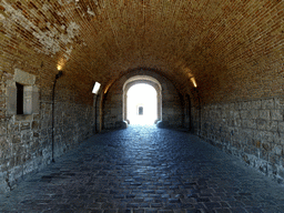 Tunnel leading to the Parade Ground of the Montjuïc Castle at the southeast side of the Montjuïc hill