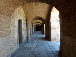 Gallery at the Parade Ground of the Montjuïc Castle at the southeast side of the Montjuïc hill