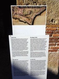 Information on the early fort, at the Parade Ground of the Montjuïc Castle at the southeast side of the Montjuïc hill