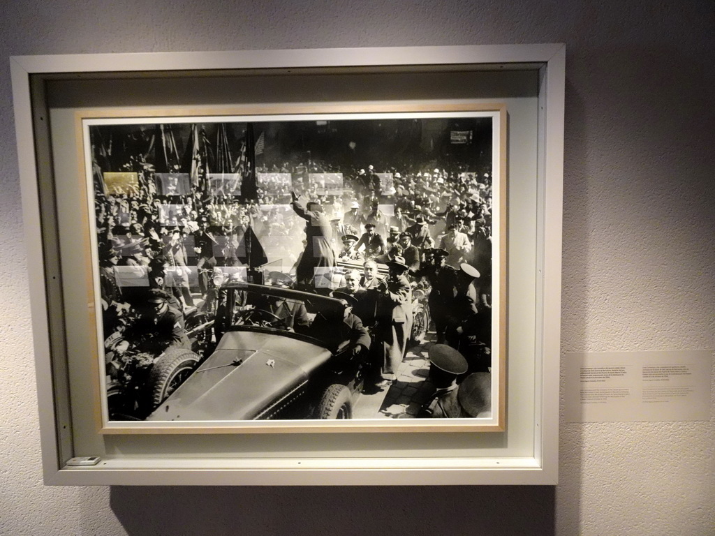 Photograph of president Lluís Companys, at the Visitor Centre of the Montjuïc Castle at the southeast side of the Montjuïc hill