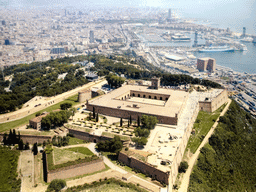 barcelona_3_302 - 429 kb - 1024x768 - Photograph of Montjuïc Castle, the Port Vell harbour and the city center, at the Visitor Centre of the Montjuïc Castle at the southeast side of the Montjuïc hill Photograph of Montjuïc Castle, the Port Vell harbour and the city center, at the Visitor Centre of the Montjuïc Castle at the southeast side of the Montjuïc hill