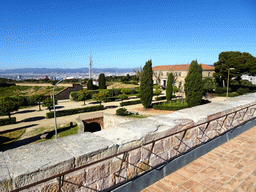 The Outer Ward of the Montjuïc Castle at the southeast side of the Montjuïc hill, viewed from the Terrace