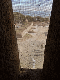 The Sant Carles Bastion at the Montjuïc Castle at the southeast side of the Montjuïc hill, viewed from the southeast tower